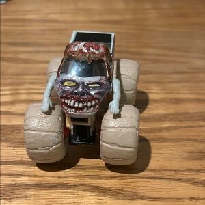 Zombie Monster Truck Toy with Beige Wheels